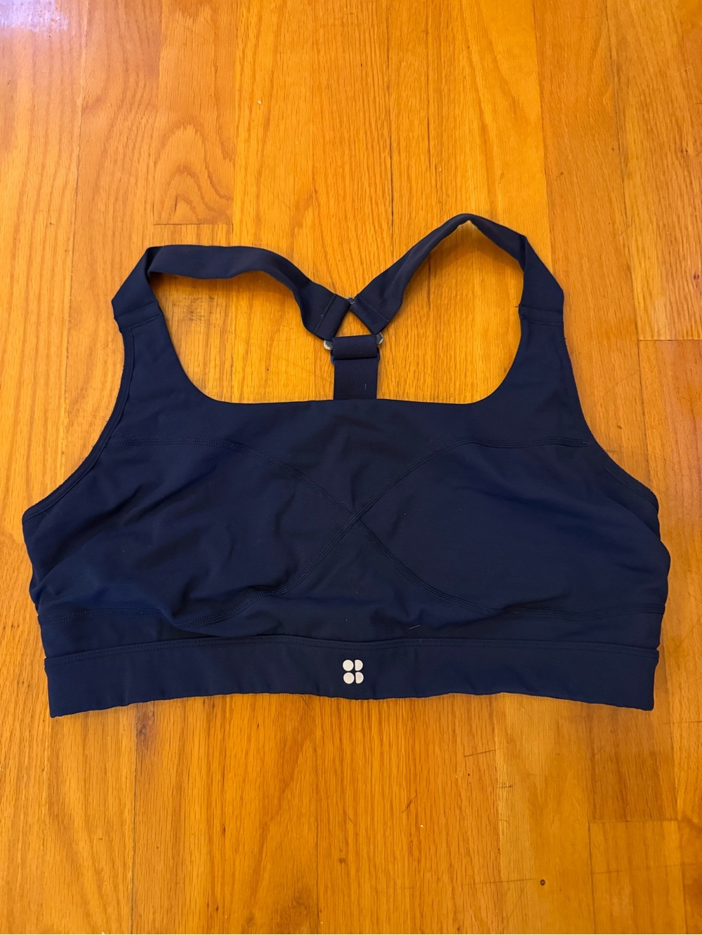 Sweaty Betty Navy Blue Supportive Racerback Sports Bra